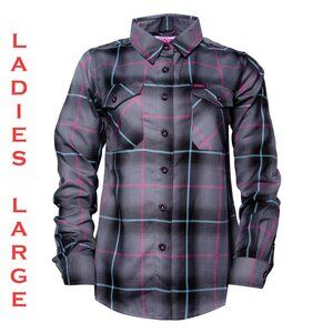 DIXXON FLANNEL x SHREDDY Flannel Shirt -  Collab V7 - Women's Large